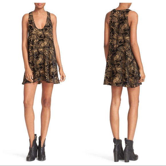 Free People | Ellie burnout velvet minidress - Picture 2 of 6